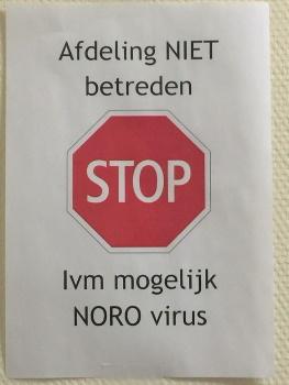 Waarschuwing norovirus