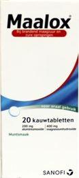 Afbeeldingen van Maalox 200mg/400mg 20tb