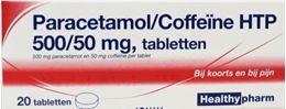 Afbeeldingen van Healthypharm Paracetamol 500mg coffeine 20tb