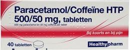 Afbeeldingen van Healthypharm Paracetamol 500mg coffeine 40tb