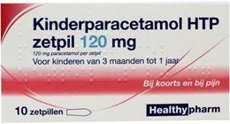 Afbeeldingen van Healthypharm Paracetamol kind 120mg 10zp