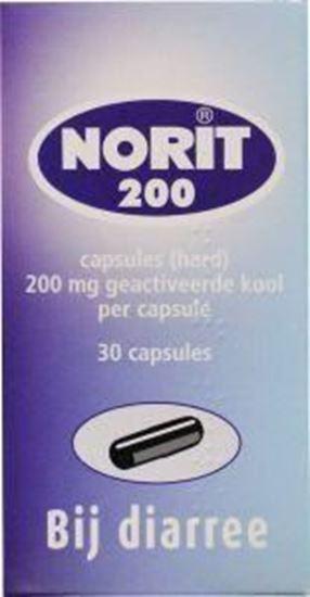 Afbeelding van Norit 200mg 30caps