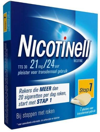 Afbeelding van Nicotinell pleisters TTS30 21mg 7st