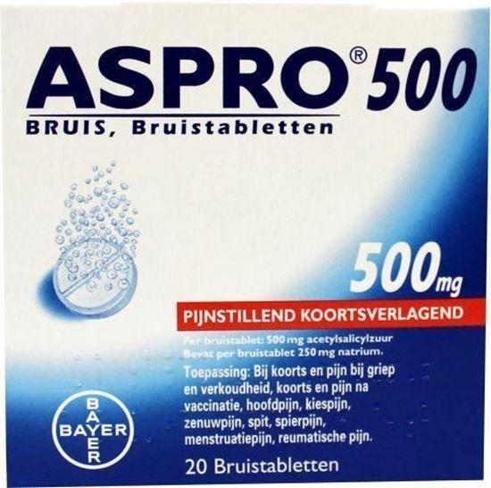 Afbeelding van Aspro Bruis 500mg 20tb