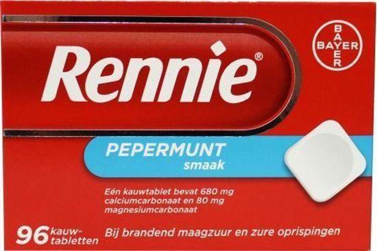 Afbeelding van Rennie pepermunt kauwtablet 96tb