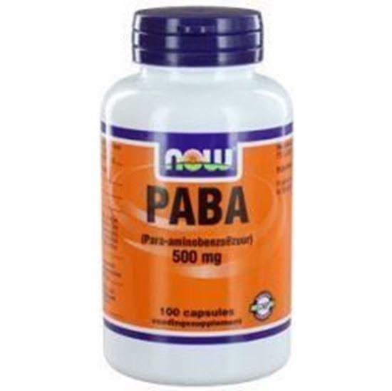 Afbeelding van NOW PABA 500 mg