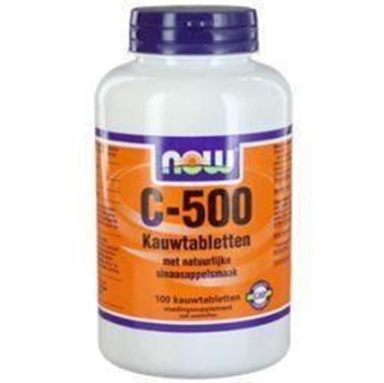 Afbeelding van NOW C-500 kauwtabletten sinaasappelsmaak