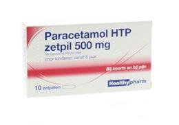 Afbeeldingen van Healthypharm paracetamol 500mg zetpil 10st