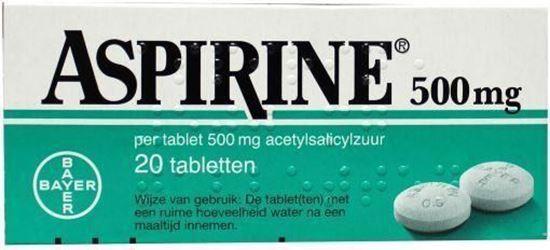 Afbeelding van Aspirine 500mg 20tb