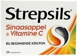 Afbeeldingen van Strepsils sinaasappel / vitamine C 24tb