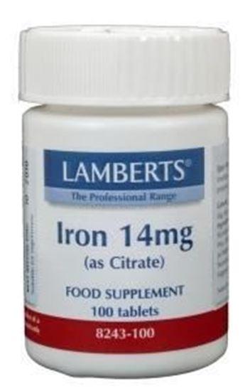 Afbeelding van Lamberts IJzer (iron) citraat 14 mg