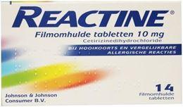 Afbeeldingen van Reactine Cetirizine 10mg 14tb