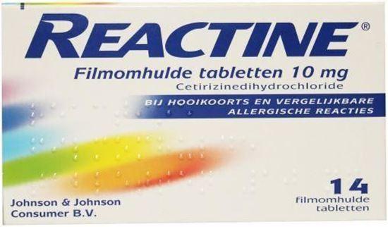 Afbeelding van Reactine Cetirizine 10mg 14tb