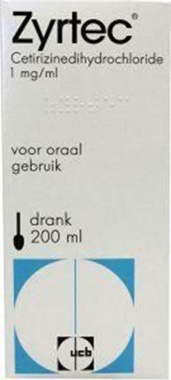 Afbeelding van Zyrtec Cetirizine drank 1mg/mg