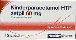 Afbeeldingen van Healthypharm Paracetamol kind 60mg 10zp