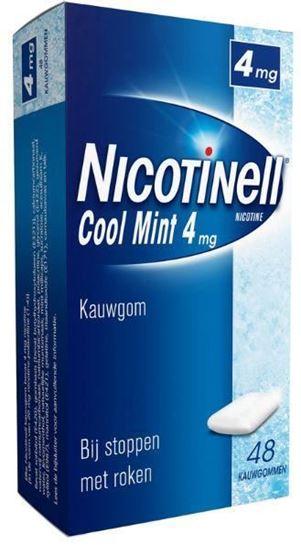 Afbeelding van Nicotinell kauwgom Cool Mint 4mg 48st