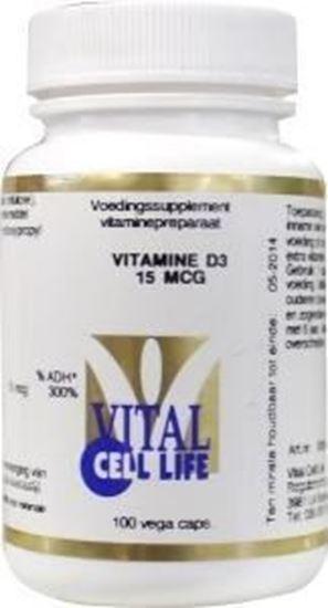 Afbeelding van Vital Cell Life Vitamine D3 15 mcg