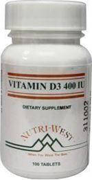 Afbeeldingen van Nutri West Vitamine D3 400