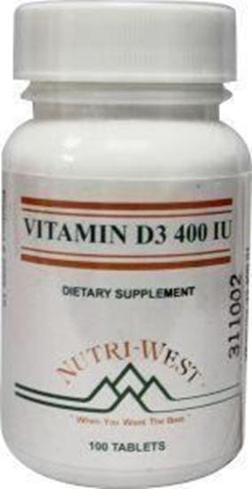 Afbeelding van Nutri West Vitamine D3 400