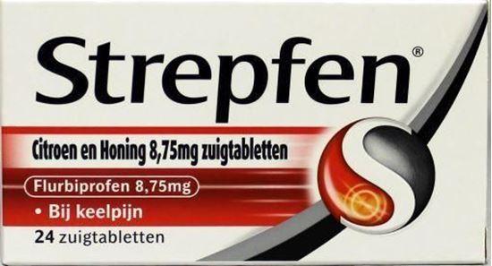 Afbeelding van Strepfen citroen & honing zuigtabletten 24tb