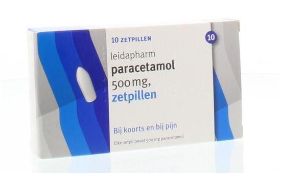 Afbeelding van Leidapharm Paracetamol 500mg zetpil 10st