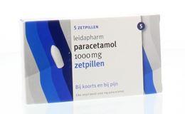 Afbeeldingen van Leidapharm Paracetamol 1000mg zetpil 5st