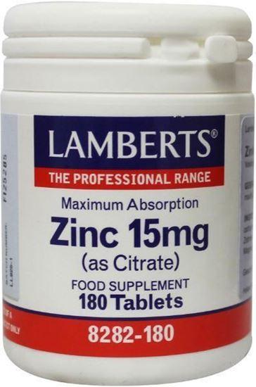 Afbeelding van Lamberts Zink (zinc) citraat 15 mg