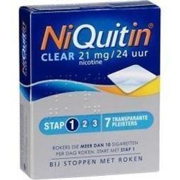 NiQuitin Clear pleisters Stap 1 21mg 7st