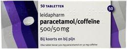 Afbeeldingen van Leidapharm Paracetamol-Coffeine 500/50mg 50tb