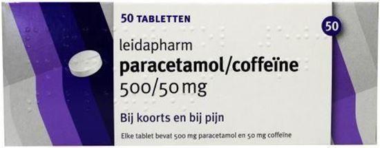 Afbeelding van Leidapharm Paracetamol-Coffeine 500/50mg 50tb