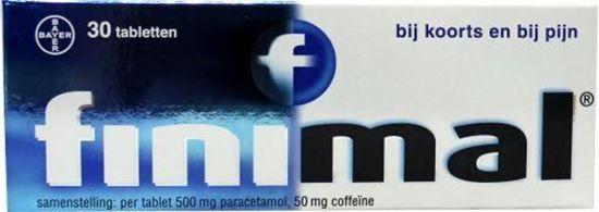 Afbeelding van Finimal Paracetamol-Coffeïne 500/50mg 30tb