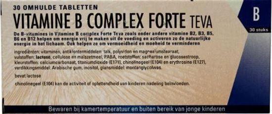 Afbeelding van Teva Vitamine B complex forte