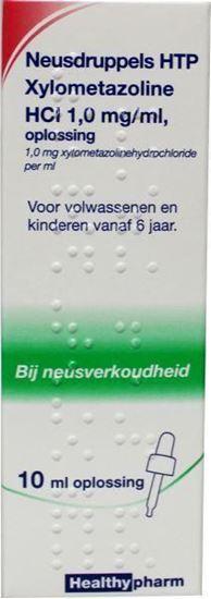 Afbeelding van Healthypharm neusdruppels xylometazoline 10ml 1%