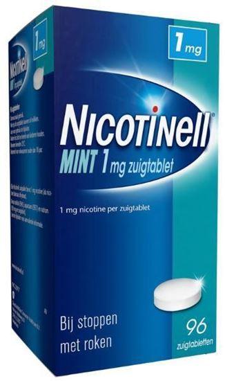 Afbeelding van Nicotinell Mint 1mg zuigtablet 96tb