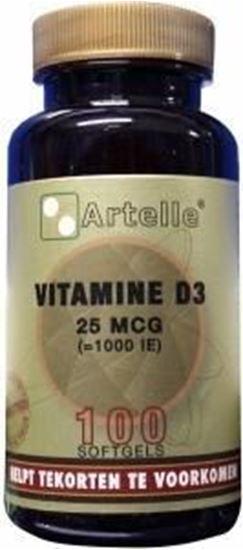 Afbeelding van Artelle Vitamine D3 25 mcg