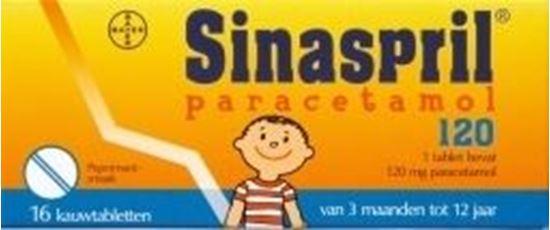 Afbeelding van Sinaspril Paracetamol 120mg 16tb