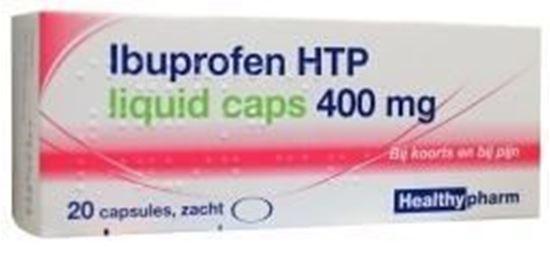 Afbeelding van Healthypharm Ibuprofen Liquid Caps 400mg 20caps