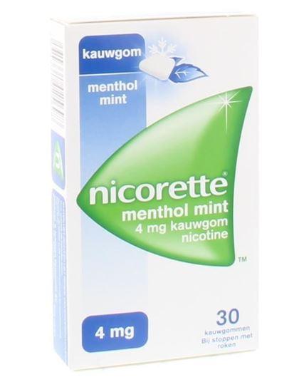 Nicorette kauwgom 4mg Menthol Mint 30st