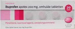 Afbeeldingen van Apotex Ibuprofen 200mg 20tb