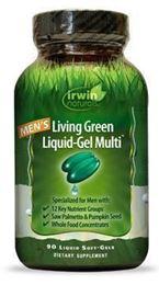 Afbeeldingen van Irwin Naturals Living green liquid gel multi for men