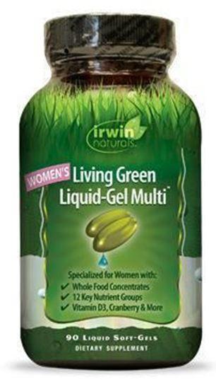 Afbeelding van Irwin Naturals Living green liquid gel multi for women