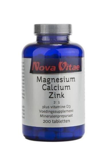 Afbeelding van Nova Vitae Magnesium calcium 2:1 zink D3