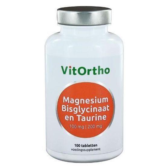 Afbeelding van Vitortho Magnesium bisglycinaat 100 mg taurine