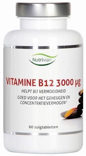 Afbeelding van Nutrivian Vitamine B12 methylcobalamine 3 mg