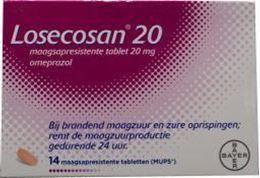 Afbeeldingen van Bayer Losecosan 20mg 14tb