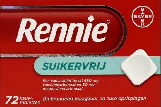 Afbeelding van Rennie suikervrij kauwtablet 72tb