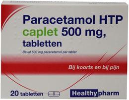 Afbeeldingen van Healthypharm Paracetamol caplet 500mg 20tb