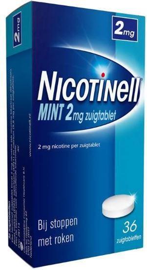 Afbeelding van Nicotinell Mint 2mg zuigtablet 36tb