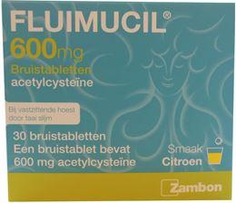 Afbeeldingen van Fluimucil 600mg bruistablet 30tb