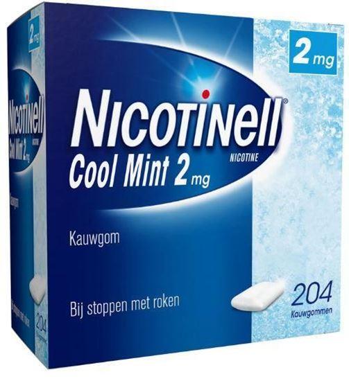 Afbeelding van Nicotinell kauwgom Cool Mint 2mg 204st